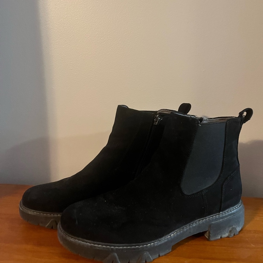 Black Suede Ankle Boots